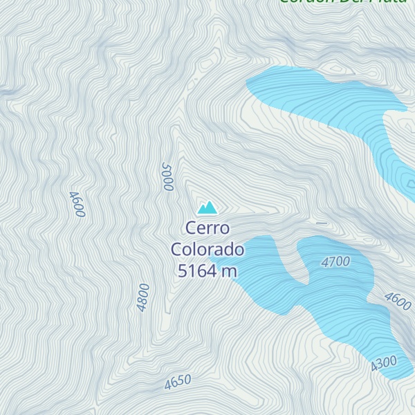 Map of Cerro Colorado