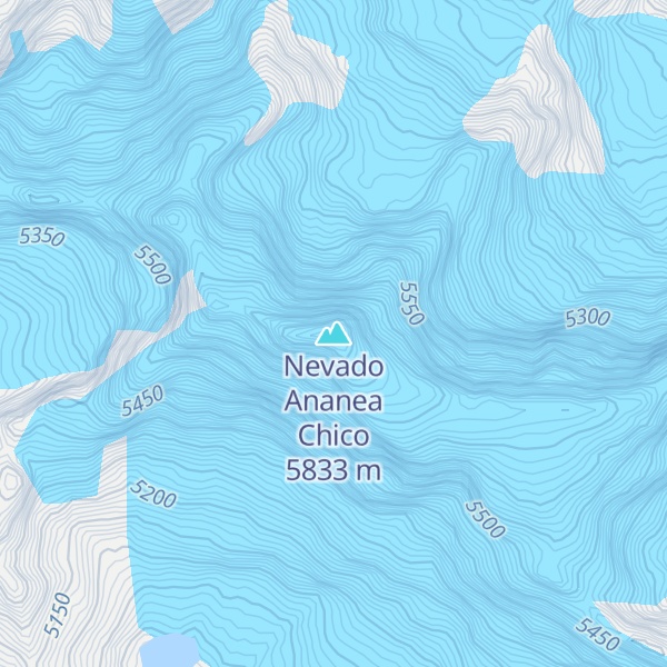 Map of Nevado Ananea Chico