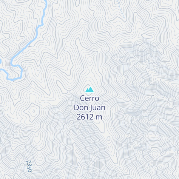 Map of Cerro Don Juan