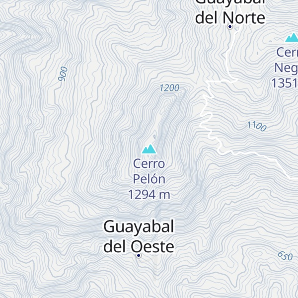 Map of Cerro Pelón