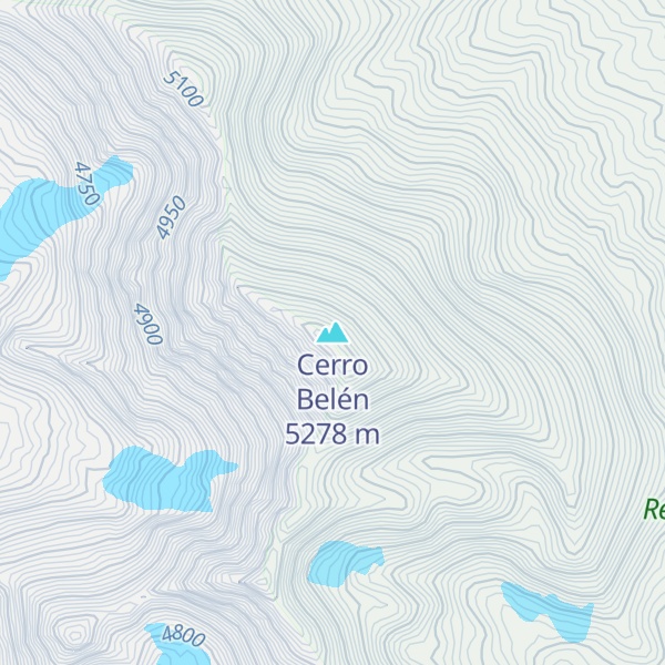 Map of Cerro Belén