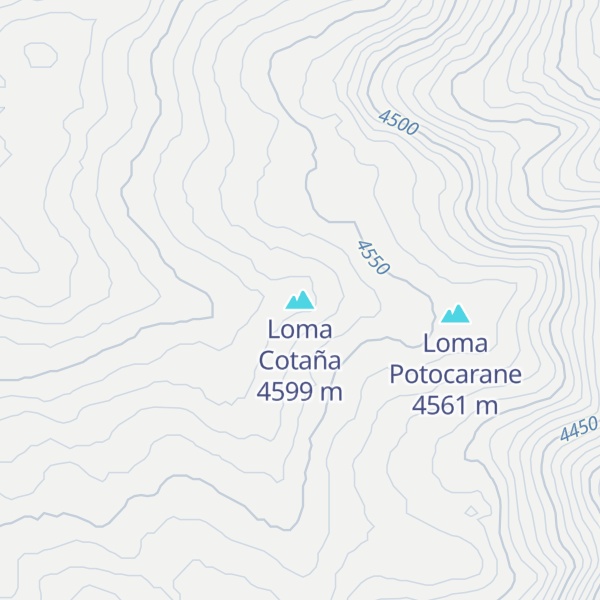 Map of Loma Cotaña