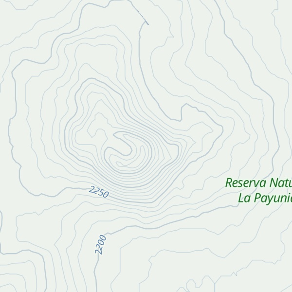 Map of Cerro El Sureño