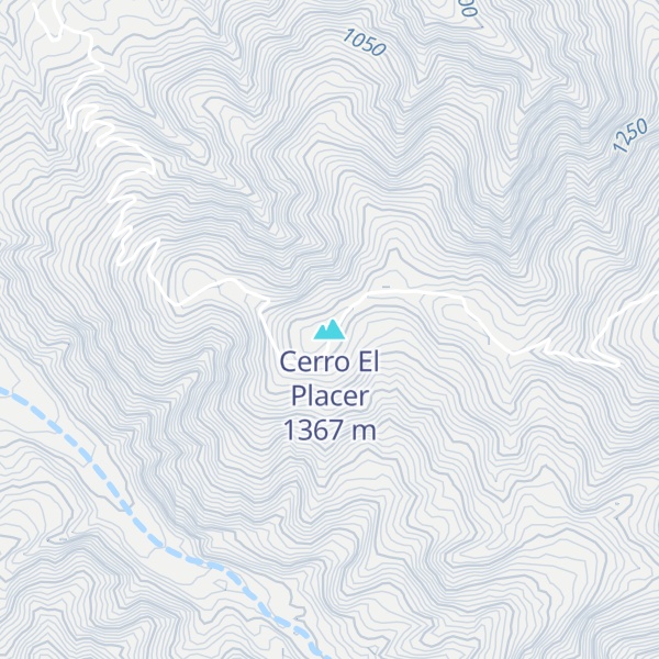 Map of Cerro El Placer