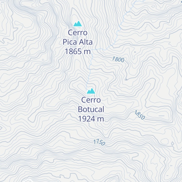 Map of Cerro Botucal