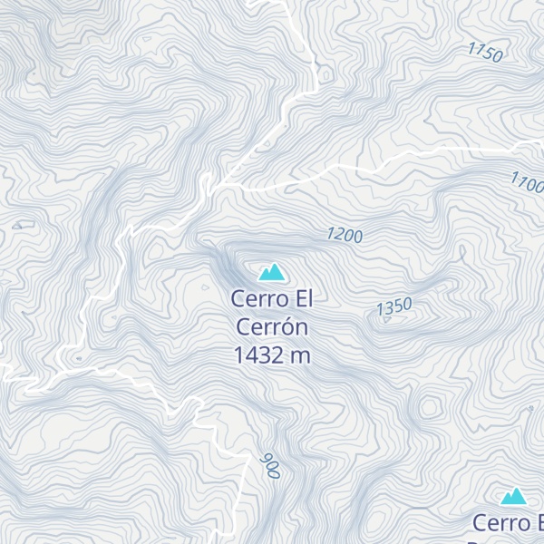 Map of Cerro El Cerrón