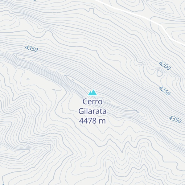 Map of Cerro Gilarata