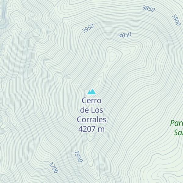 Map of Cerro de Los Corrales