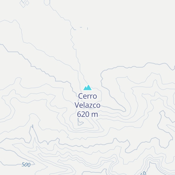 Map of Cerro Velazco