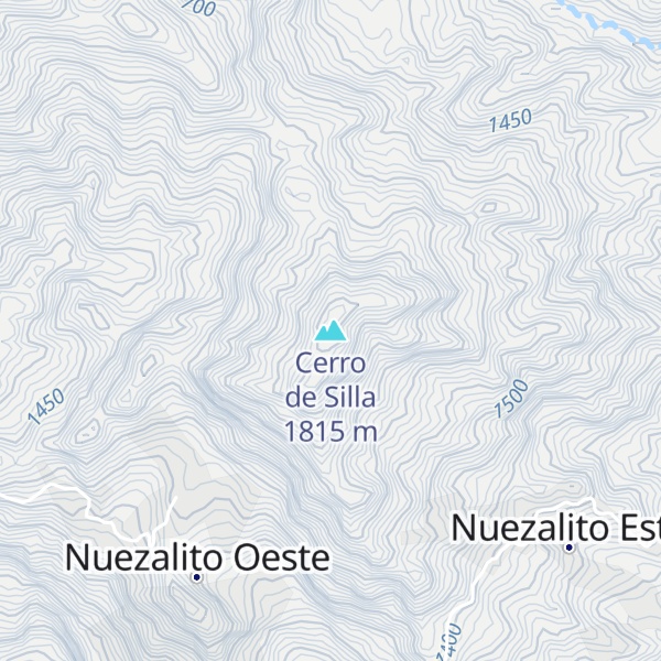 Map of Cerro de Silla