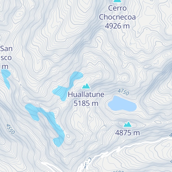 Map of Huallatune
