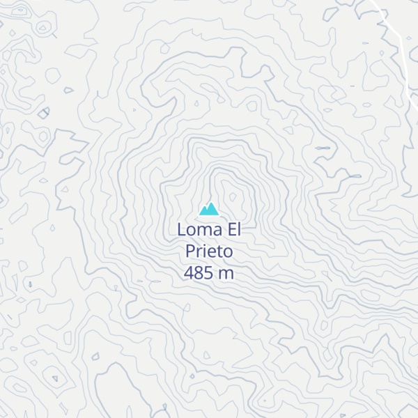 Map of Loma El Prieto