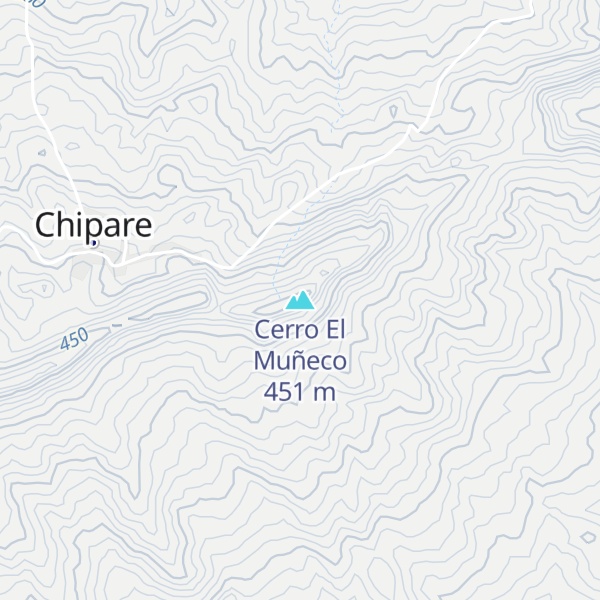 Map of Cerro El Muñeco