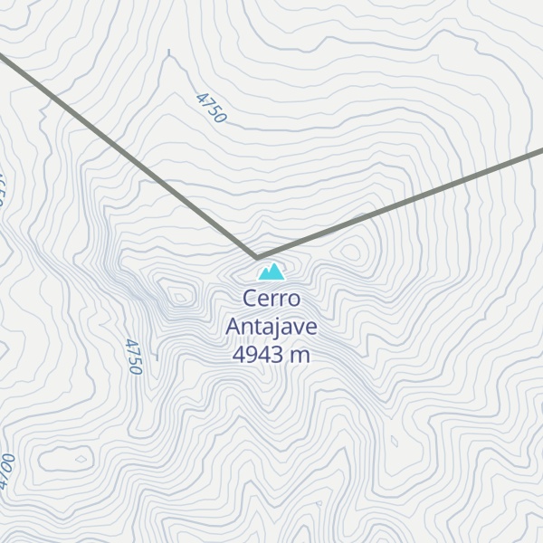 Map of Cerro Antajave