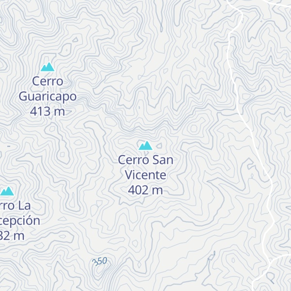 Map of Cerro San Vicente