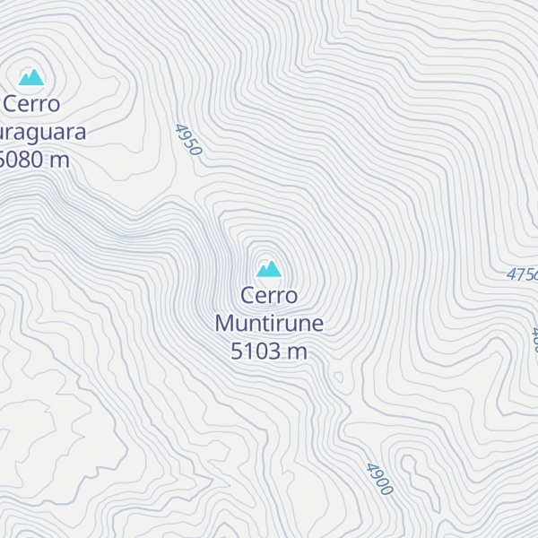Map of Cerro Muntirune