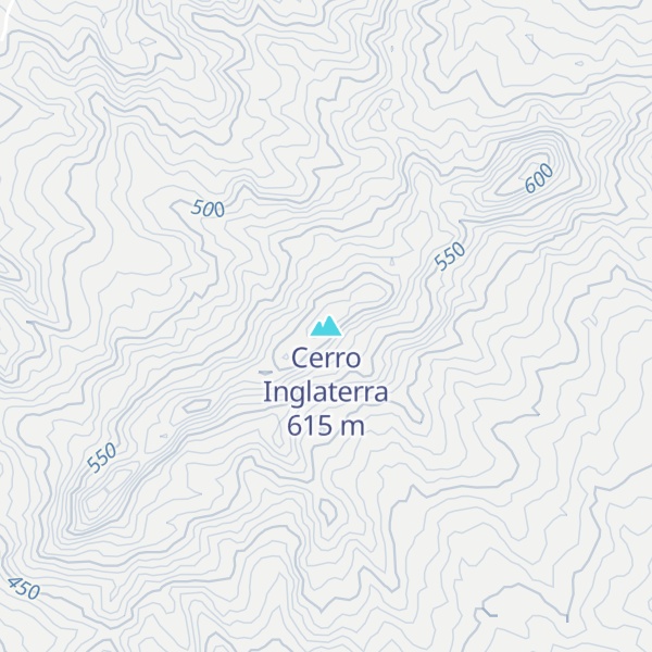 Map of Cerro Inglaterra
