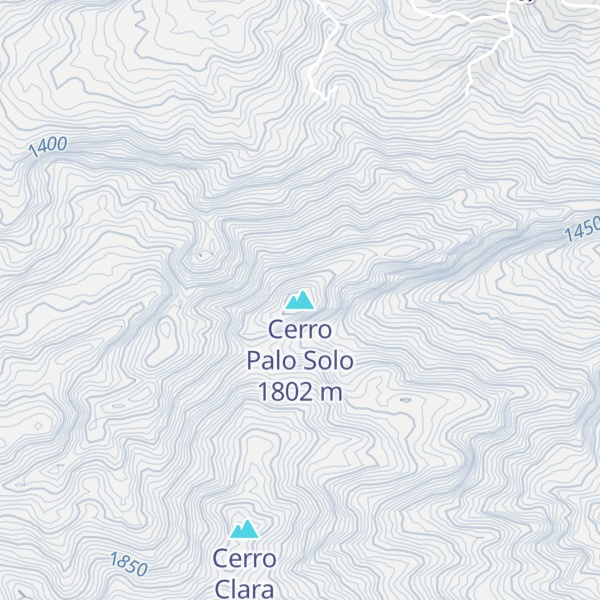 Map of Cerro Palo Solo