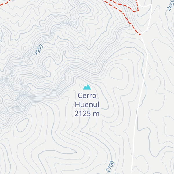 Map of Cerro Huenul