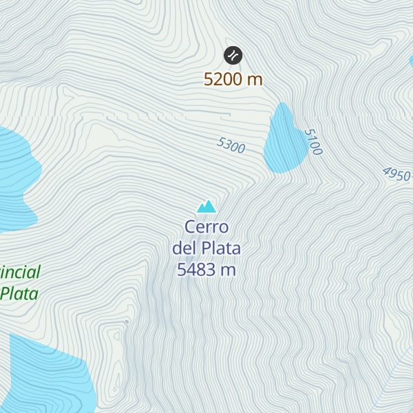 Map of Cerro del Plata