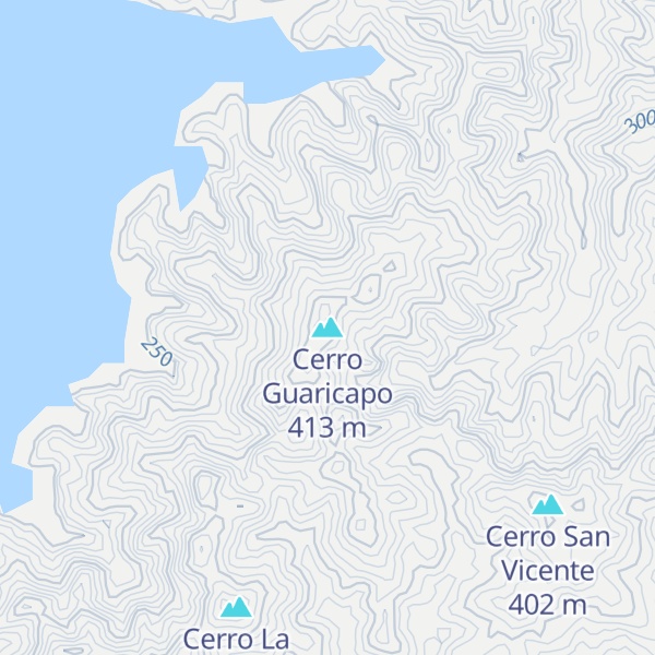 Map of Cerro Guaricapo
