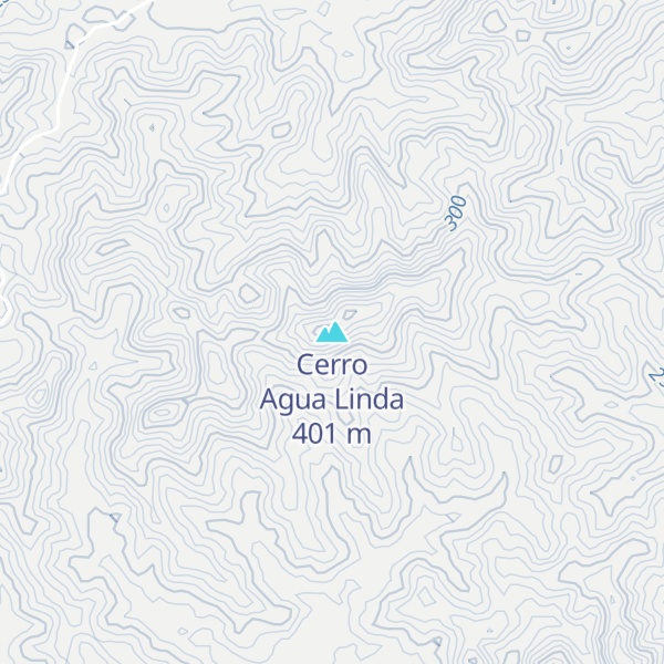 Map of Cerro Agua Linda