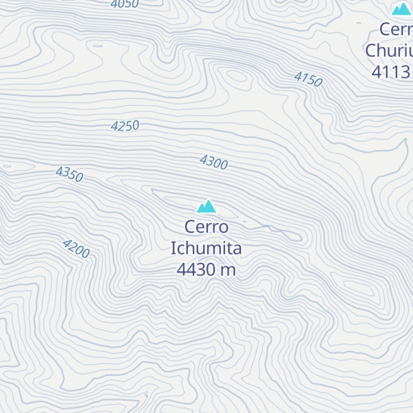 Map of Cerro Ichumita