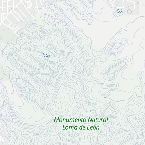 Map of Cerro La Loma