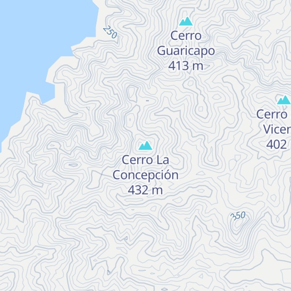 Map of Cerro La Concepción