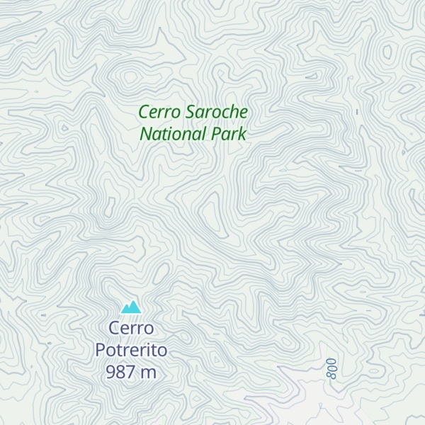 Map of Cerro Salto de León