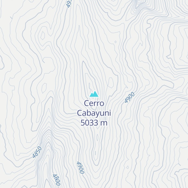 Map of Cerro Cabayuni
