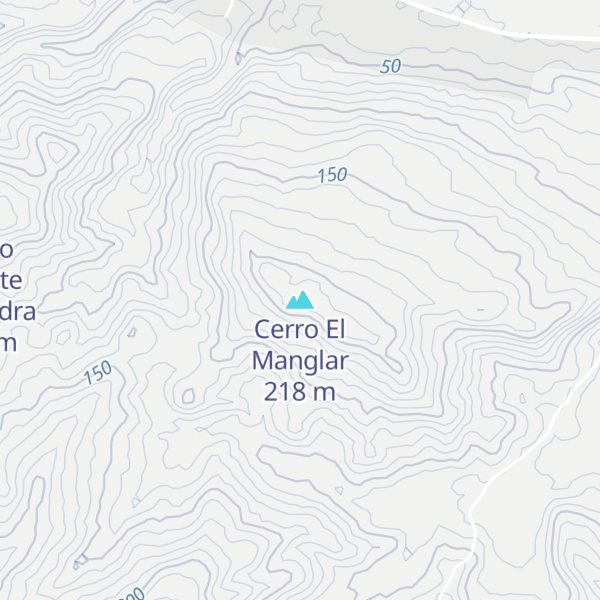 Map of Cerro El Manglar