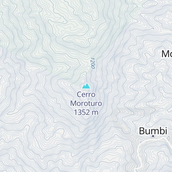 Map of Cerro Moroturo