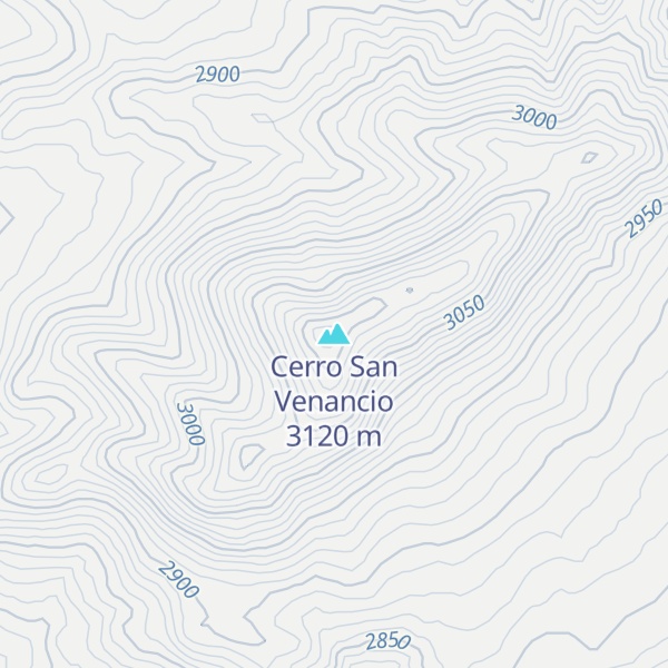 Map of Cerro San Venancio