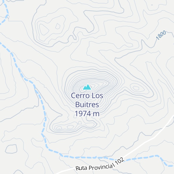 Map of Cerro Los Buitres