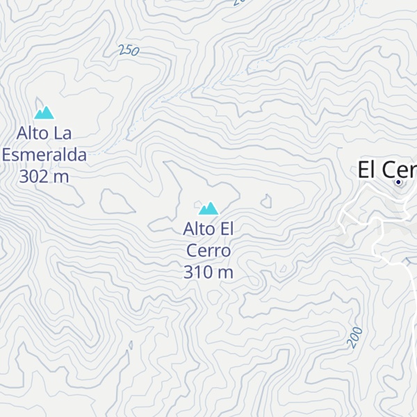 Map of Alto El Cerro