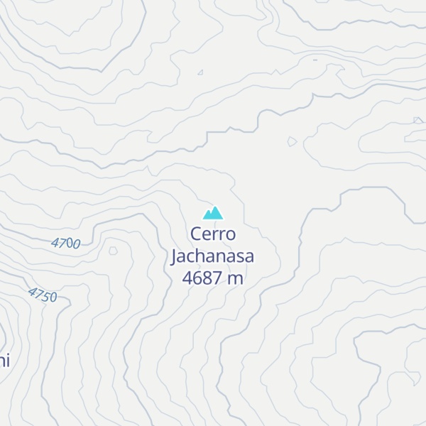 Map of Cerro Jachanasa