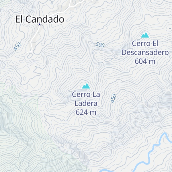 Map of Cerro La Ladera