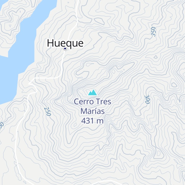 Map of Cerro Tres Marías
