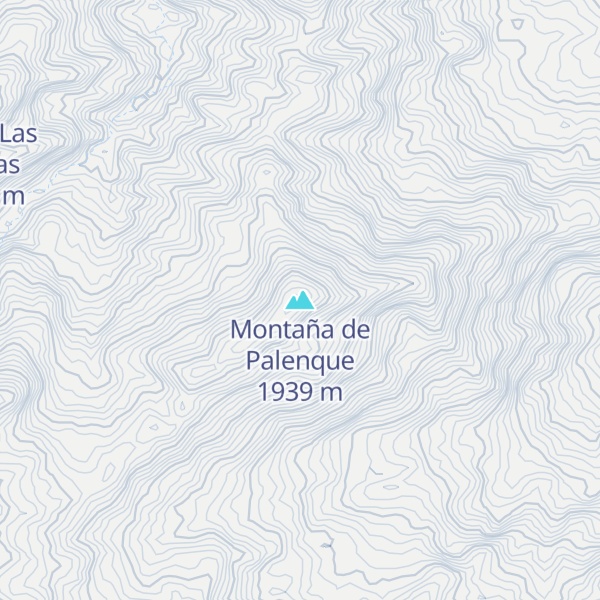 Map of Montaña de Palenque
