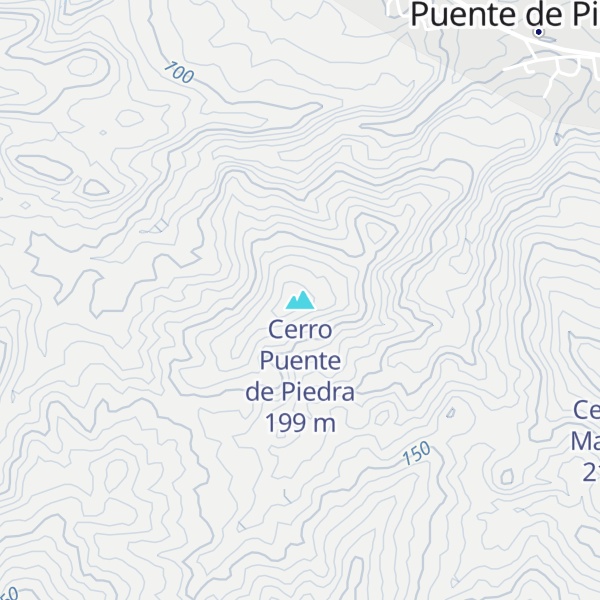 Map of Cerro Puente de Piedra