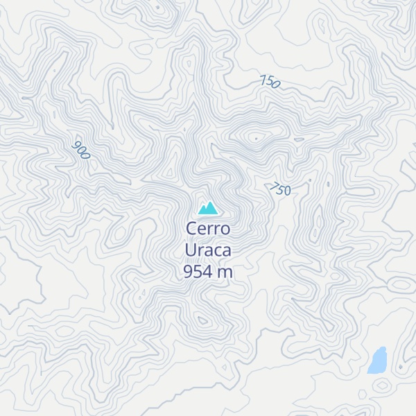 Map of Cerro Uraca