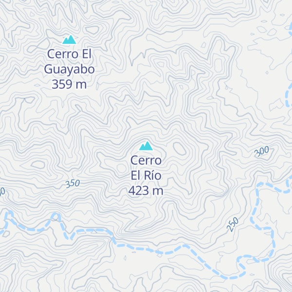 Map of Cerro El Río
