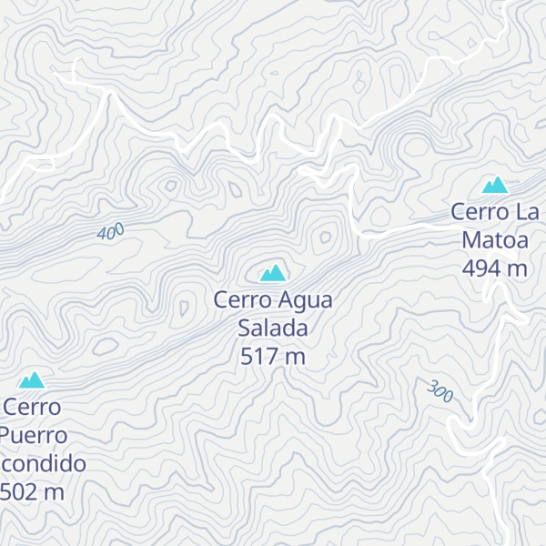 Map of Cerro Agua Salada