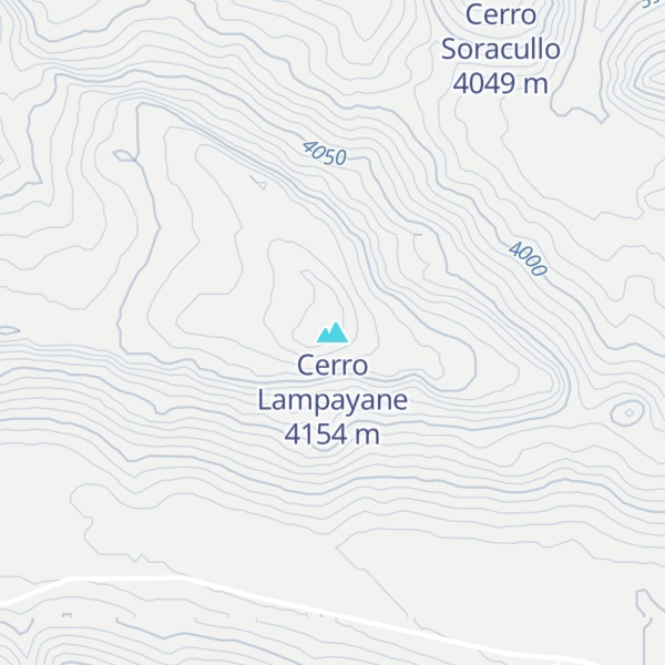 Map of Cerro Lampayane