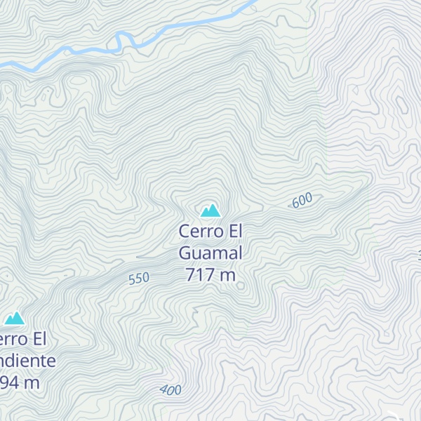Map of Cerro El Guamal