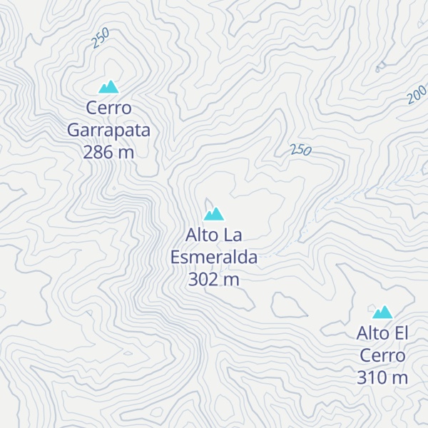 Map of Alto La Esmeralda