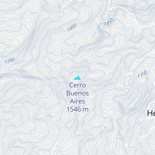Map of Cerro Buenos Aires