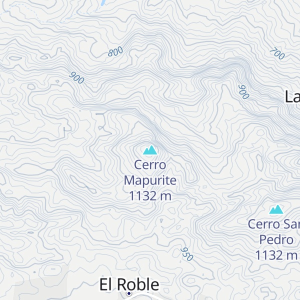 Map of Cerro Mapurite