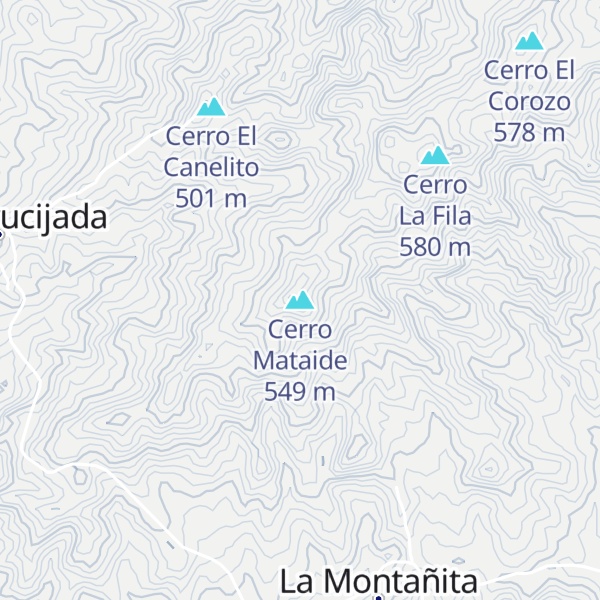 Map of Cerro Mataide